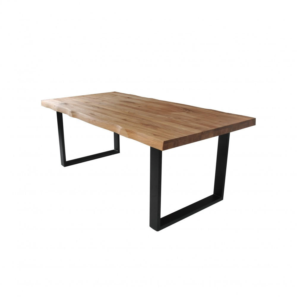 ESSTISCH CANTAL / 180x100 cm- 8 Personen - Massive Eiche - Eichefarben, Holz (180/100/75cm) - Weber Industries