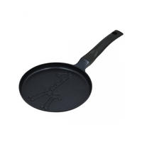 CRÊPEPFANNE Schwarz 18/18/1.8 cm 63853 - Schwarz, Metall (18cm) - Klausberg 