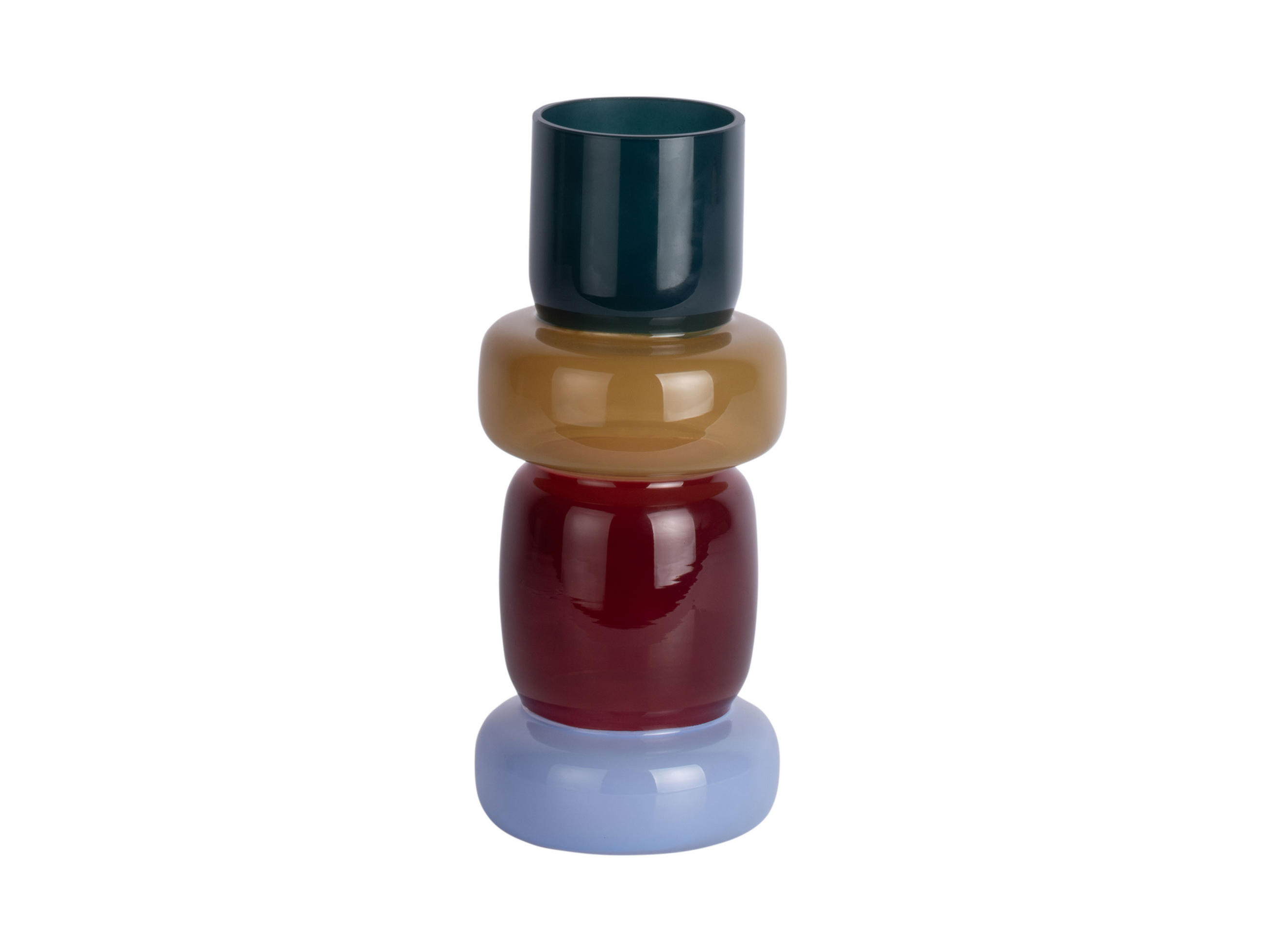 VASE Burano Small - Mehrfarbig - 27 cm - Multicolor, Glas (11.5/27cm) - Present Time