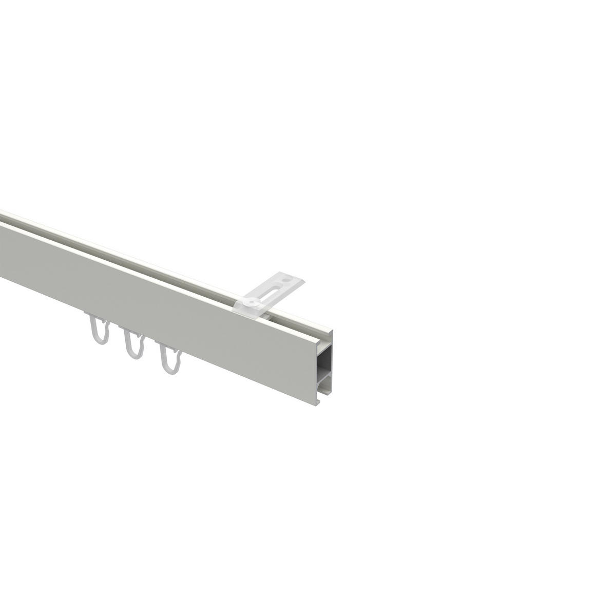 INNENLAUF-GARDINENSTANGEN-SET Smartline Paxo 180 cm, 1-läufig, 14x35 mm Weiß - Weiß, Metall (180cm) - INTERDECO