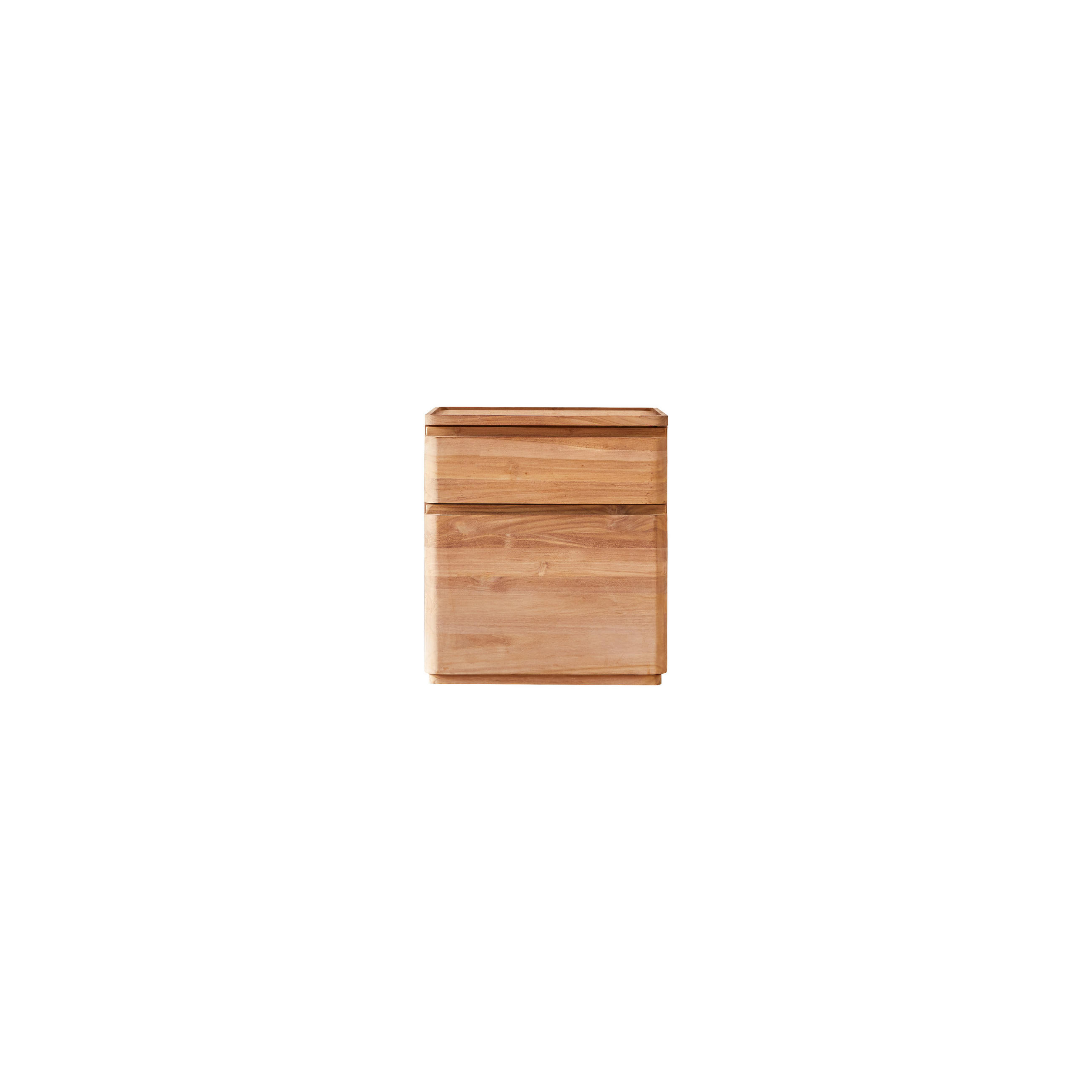 KINDER-NACHTTISCH Nino Natur aus Teak - Naturfarben, Holz (45/50/45cm) - Tikamoon
