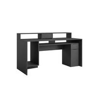 GAMINGTISCH ROX 160 cm breit in Graphit - Graphitfarben, Holzwerkstoff (70/160/92cm) - Deine Möbel 24