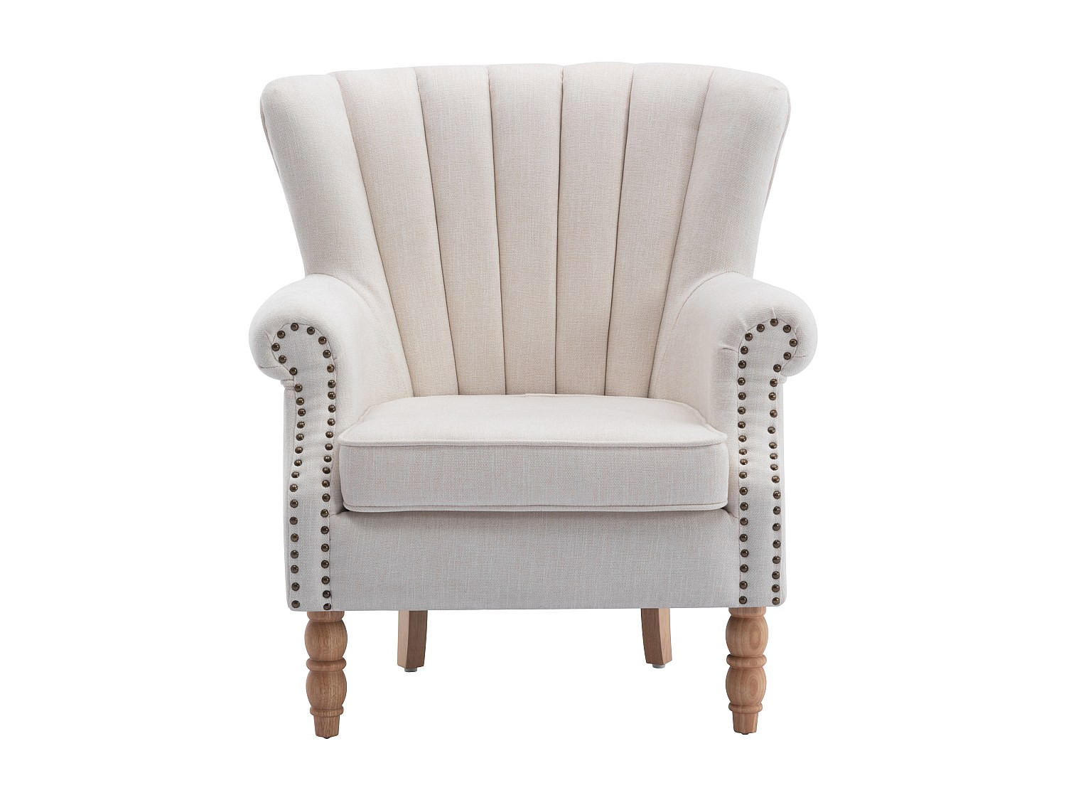 SESSEL mit gerader Rückenlehne - 1 Person - Stoff - Cremefarben - - Creme, Textil (78/90/72cm) - Vente-Unique