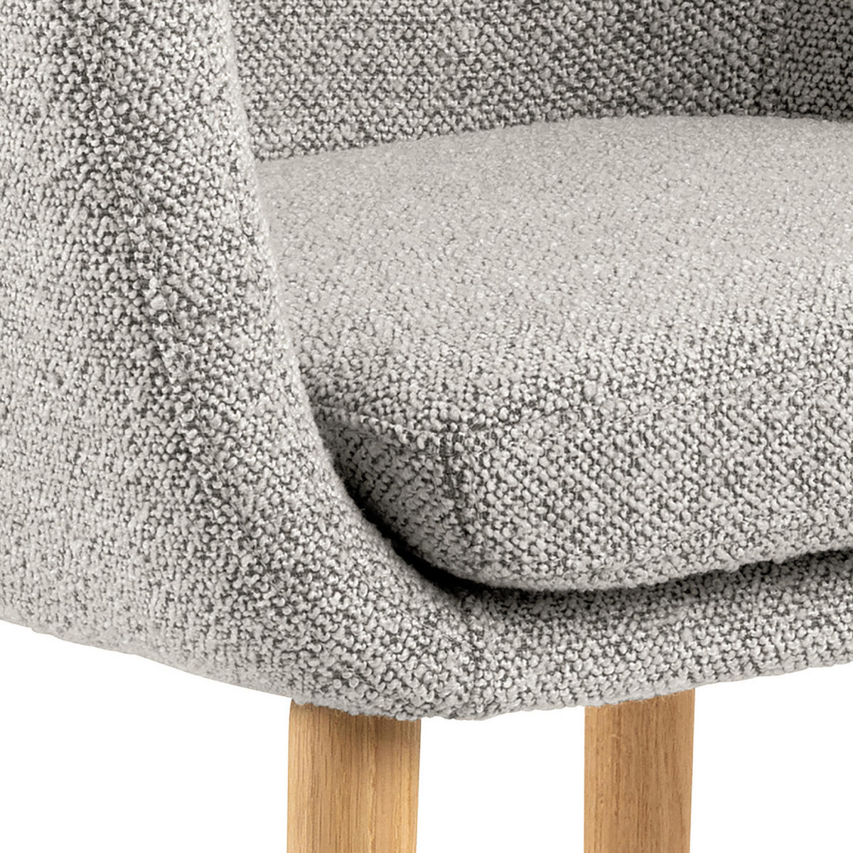 ARMLEHNENSTUHL - Grau, Textil (58/84/58cm) - home24