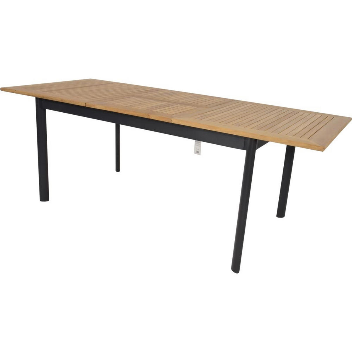 GARTENTISCH Monza - Anthrazit - 152∕210/89/75,5 cm - Dunkelgrau, Metall (152/89/75cm) - Lesli Living