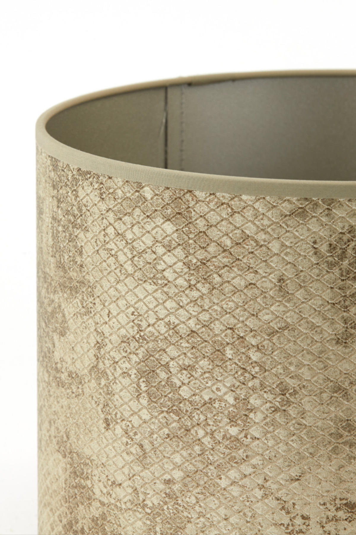 LAMPENSCHIRM Novita Weiß Ø25/18 cm - Weiß, Textil (25/25/18cm) - Light & Living