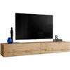 TV-HÄNGEBOARD LORETO, Wotan, Wotan - Eiche Wotan, Holzwerkstoff (200/30/41.5cm) - Komodee