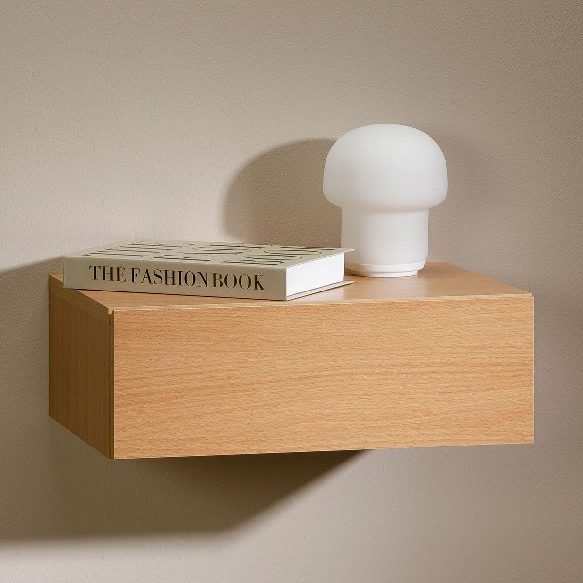 NACHTTISCH ANNE hängend - Buchefarben, Holzwerkstoff (42/14/30cm) - CARO-Möbel