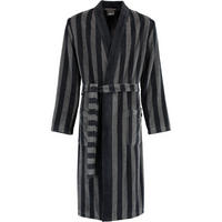 BADEMANTEL HERREN KIMONO STREIFEN 2612 SCHWARZ - 97 - Schwarz, Textil (Snull) - Cawoe