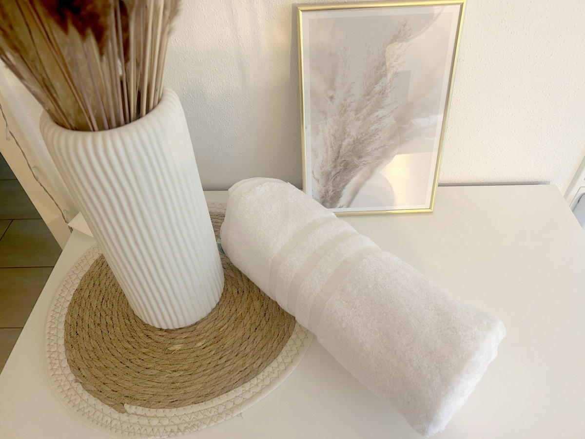 HANDTÜCHER, 4er-Set, 50x100 cm, 100% Baumwolle, Weiß - Weiß, Textil (50/100cm) - Zollner
