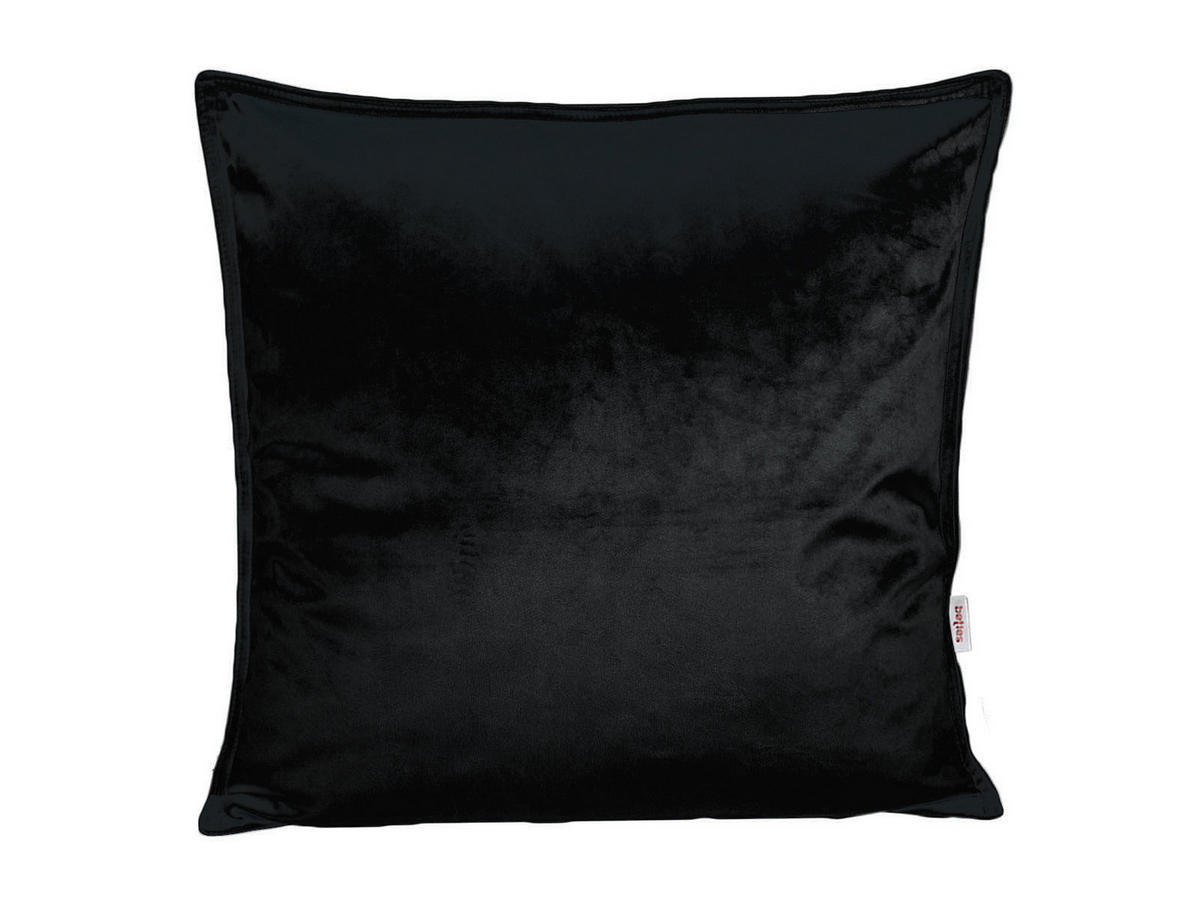 KISSENHÜLLE Samt&Sonders schwarz 45/45 cm - Schwarz, Textil (45/45cm) - beties Heimtextil