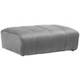 HOCKER Samt Grau  - Schwarz/Grau, MODERN, Kunststoff/Textil (115/40/82cm) - Carryhome