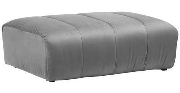 HOCKER in Textil Grau  - Schwarz/Grau, MODERN, Kunststoff/Textil (115/40/82cm) - Carryhome