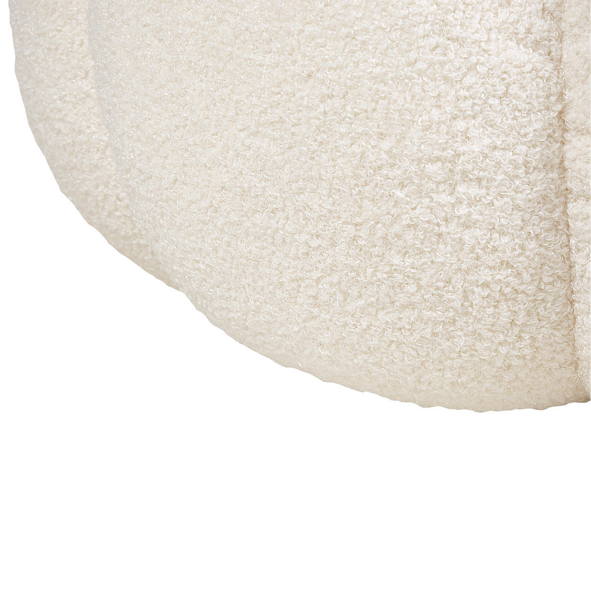 POUF Weiß Beaufort - Creme, Textil (60/27/60cm) - Beliani