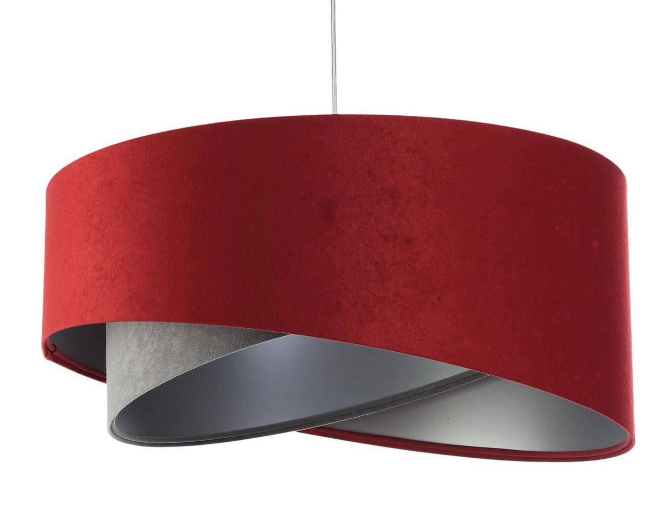 HÄNGELEUCHTE Grau 50/23 cm - Rot, Kunststoff (50/1.3/23cm) - ONZENO