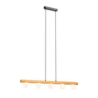 PENDELLEUCHTE NOCTIS Holz 35 W - Eichefarben, Metall (30/30/120cm) - Rendl