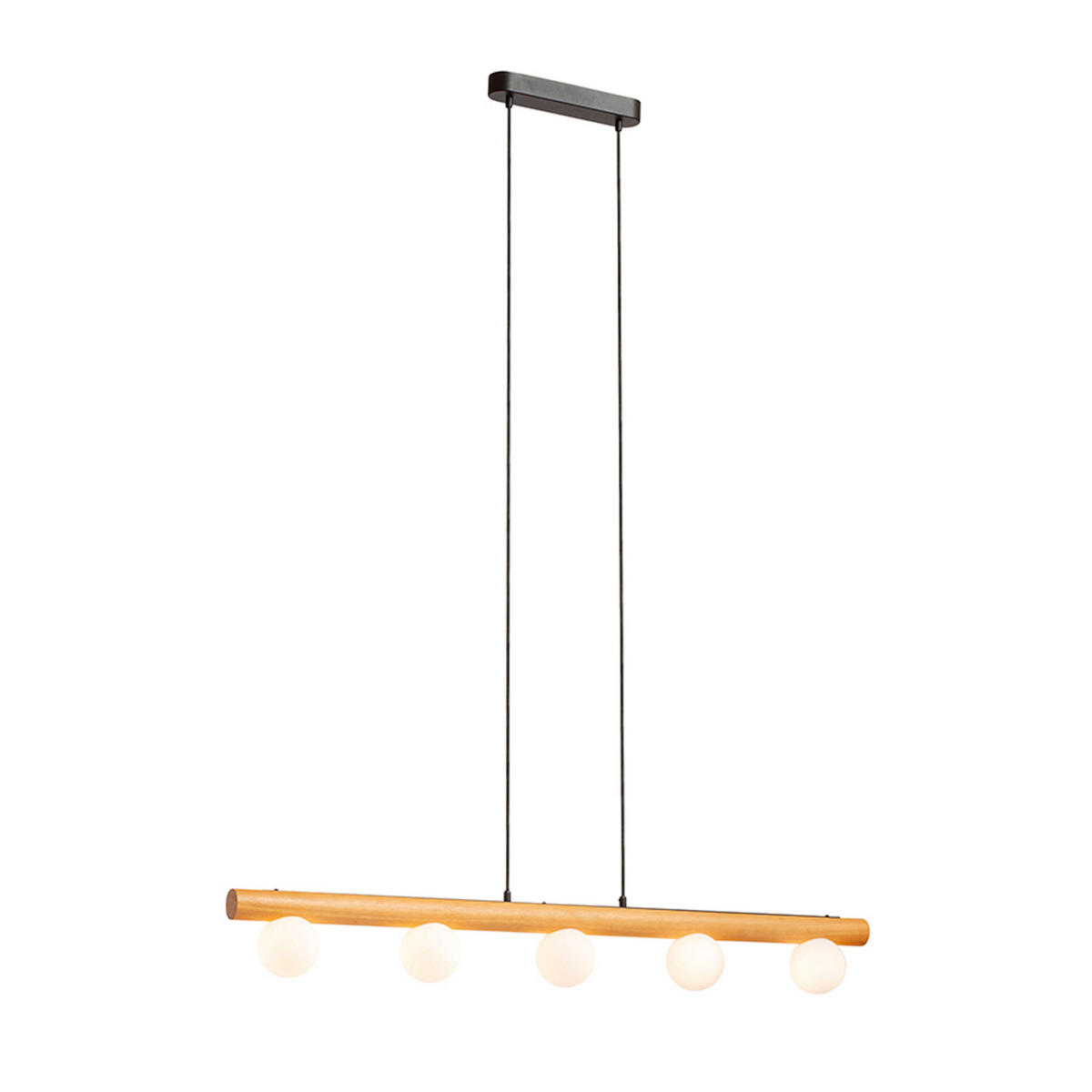 PENDELLEUCHTE NOCTIS Holz 35 W - Eichefarben, Metall (30/30/120cm) - Rendl