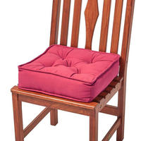 SITZKISSEN rot 40/40/10 cm – Stuhlkissen Baumwolle - Rot, Textil (40/40/10cm) - Homescapes