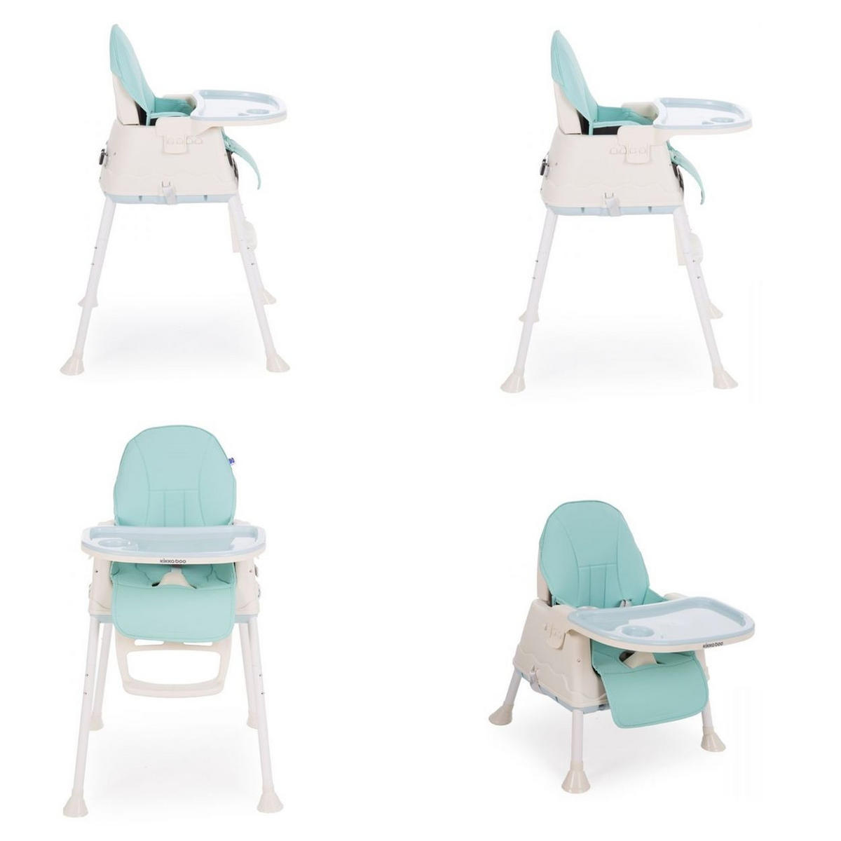 HOCHSTUHL Creamy 2in1 blau Tablet abnehmbar, Höhe verstellbar, 3-Punkt-Gurt - Blau, Kunststoff (53/101/70cm) - Kikka boo