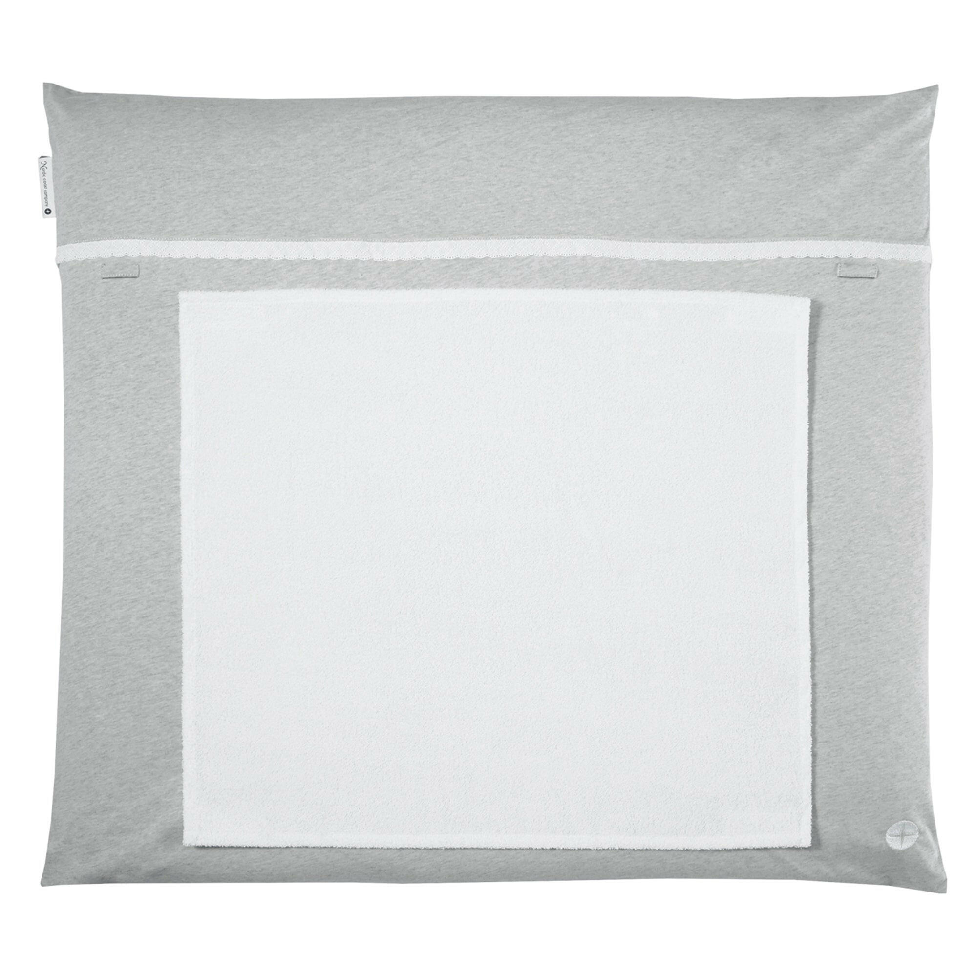 WICKELAUFLAGE Grau Spitze - Hellgrau, Textil (80/70cm) - nordic coast company