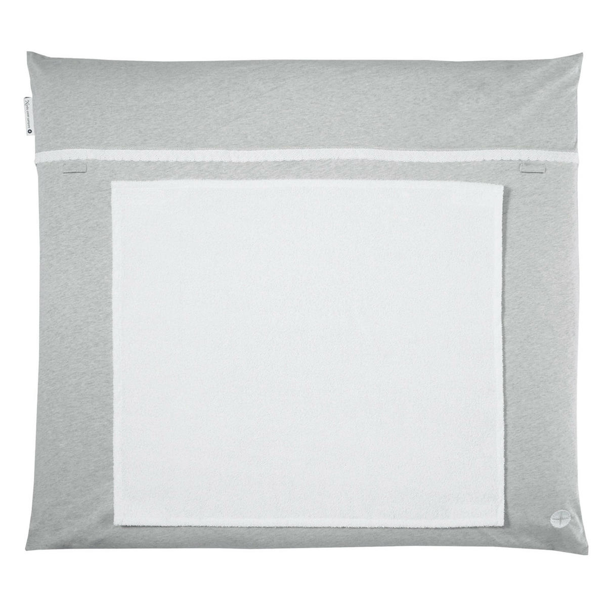 WICKELAUFLAGE Grau Spitze - Hellgrau, Textil (80/70cm) - nordic coast company