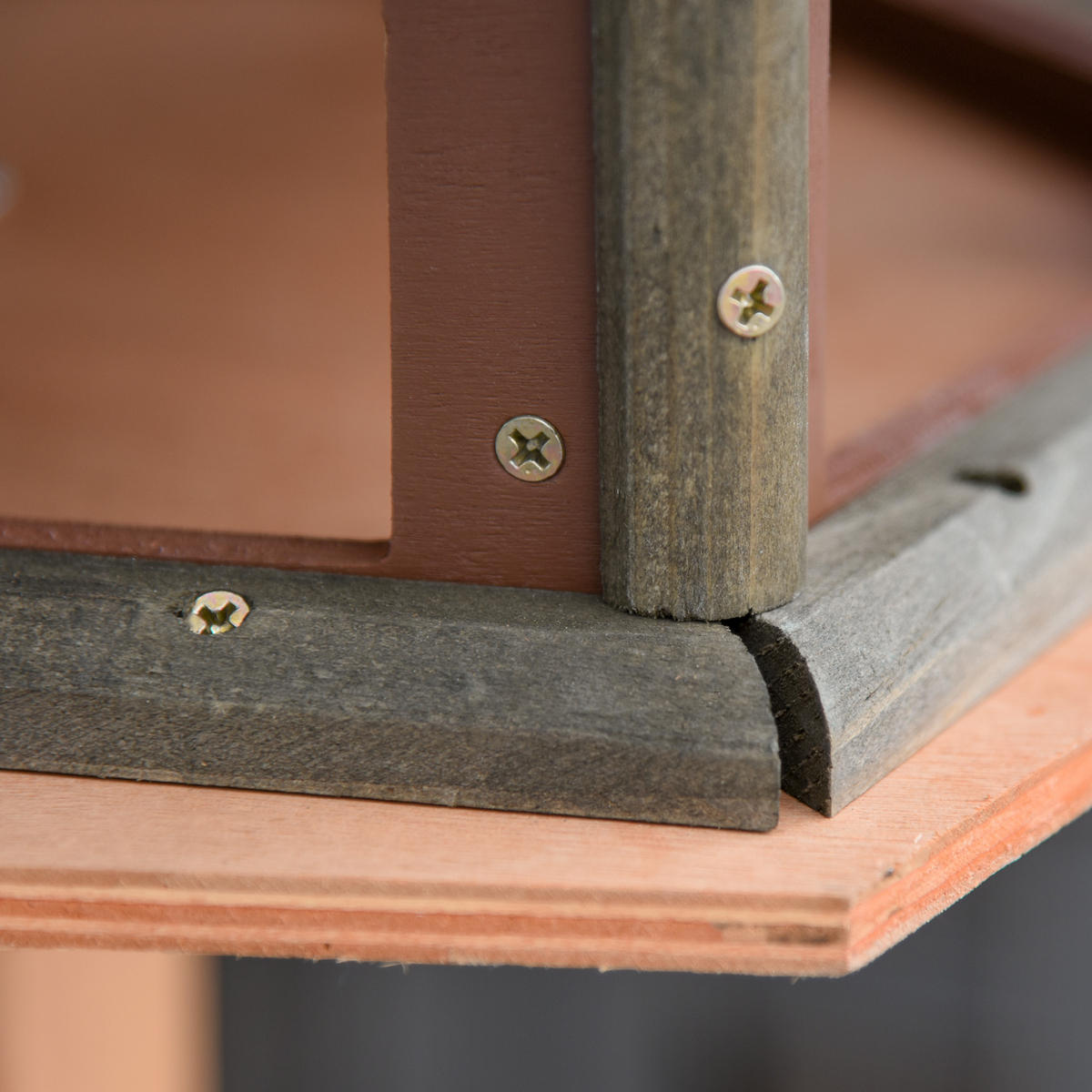 VOGELHAUS DE-10712 mit Ständer & wetterfestem Dach Natur - Naturfarben, Holzwerkstoff (52/130/52cm) - ComfortXL