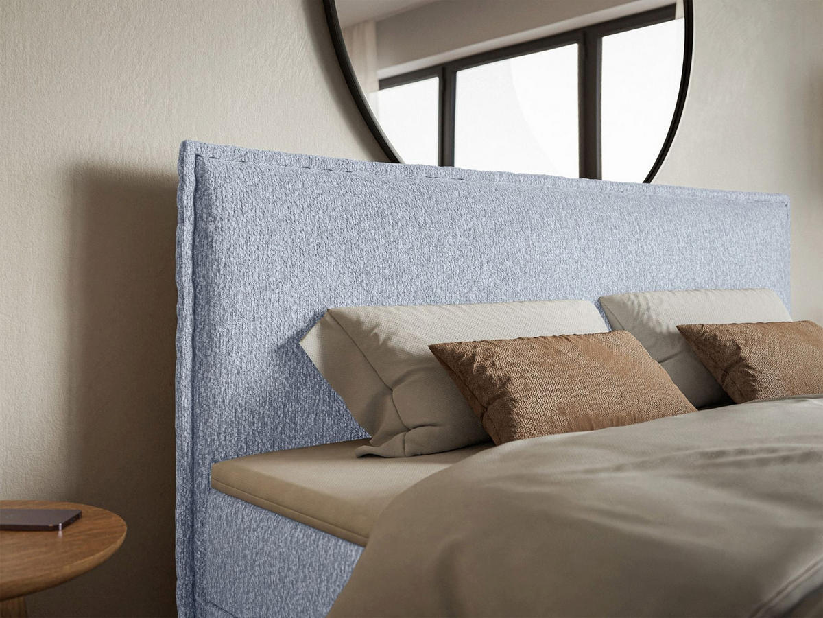 BOXBETT Softie Himmelblau Chenille 160x200 cm - Hellblau, Textil (160/200cm) - Selsey