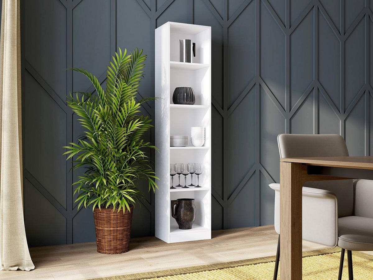 BOKHYLLOR Vit 40/182/30 - Vit, Träbaserade material (40/182/30cm) - RAUMHIRSCH FURNITURE