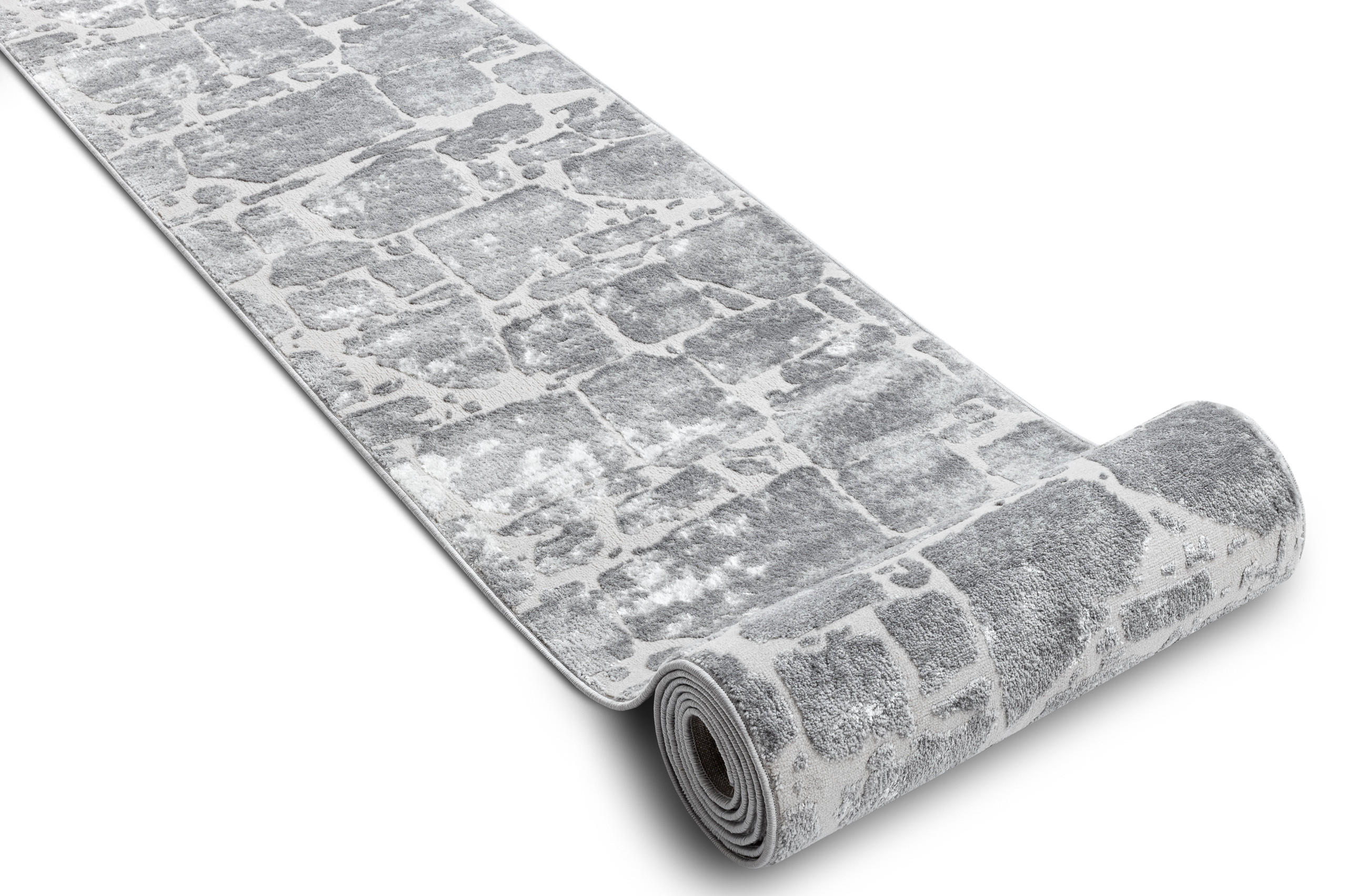 LÄUFER Strukturell MEFE 70/230 cm - Grau, Textil (70/230cm) - rugsX