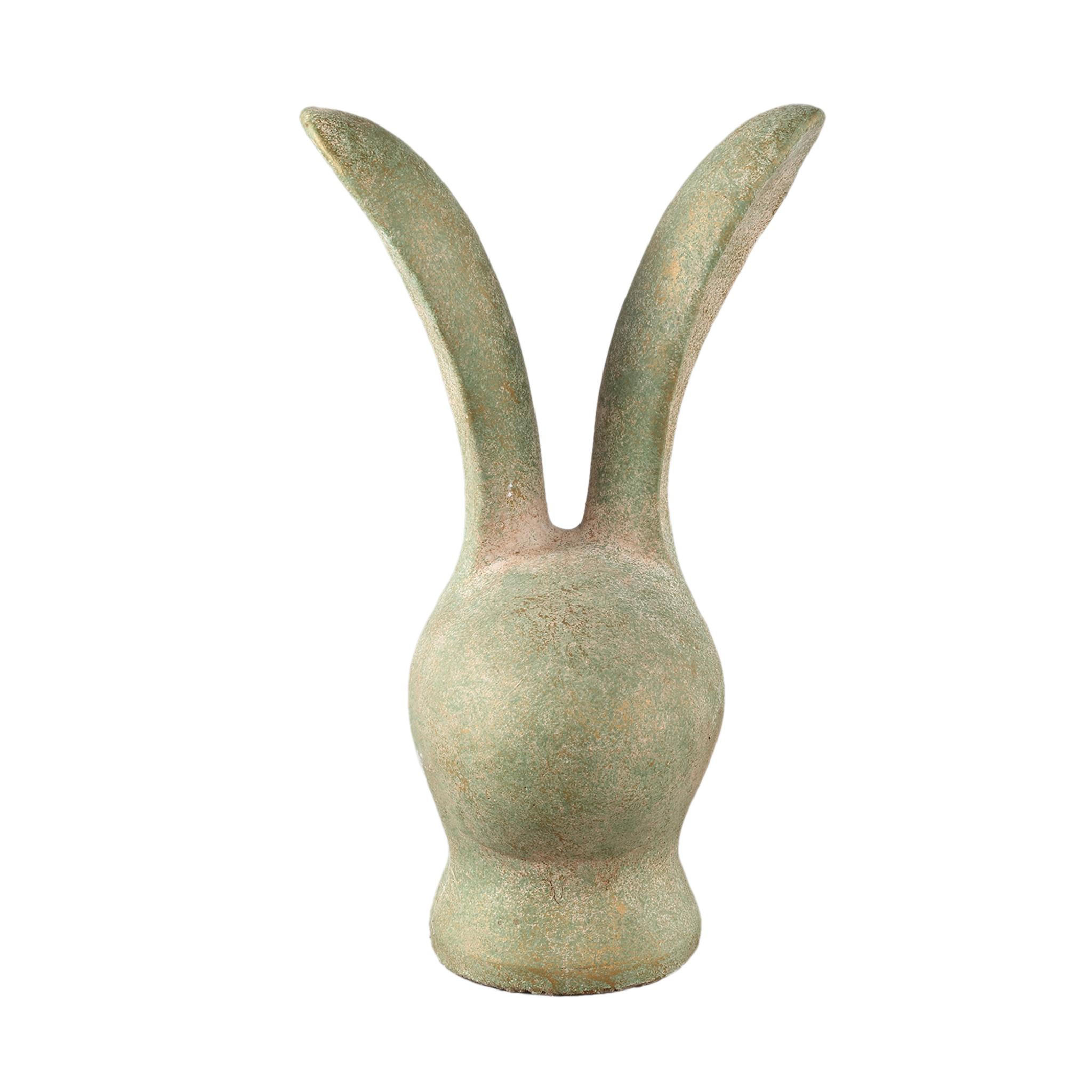 OSTERHASE Remy Grün 19/16/35cm - Grün, Stein (16/35/19cm) - PTMD Collection