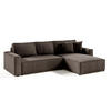 ECKSOFA Isaac 4 Sitzplätze Braun - Braun, Holzwerkstoff (294/185cm) - Petits-meubles