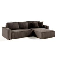 ECKSOFA Isaac 4 Sitzplätze Braun - Braun, Holzwerkstoff (294/185cm) - Petits-meubles