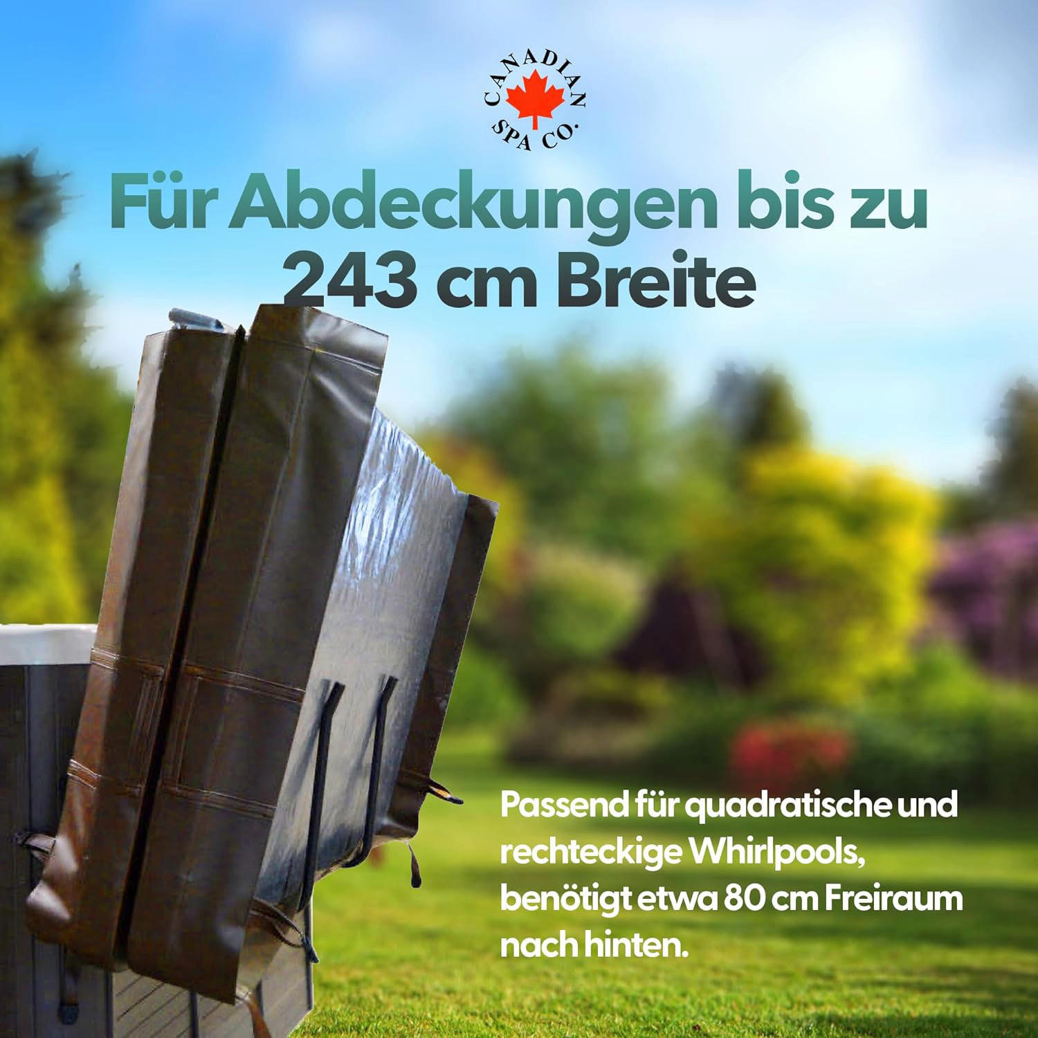 WHIRLPOOL ABDECKHILFE Abdeckhilfenkorb - Braun, Metall (243/60/80cm) - Canadian Spa Company