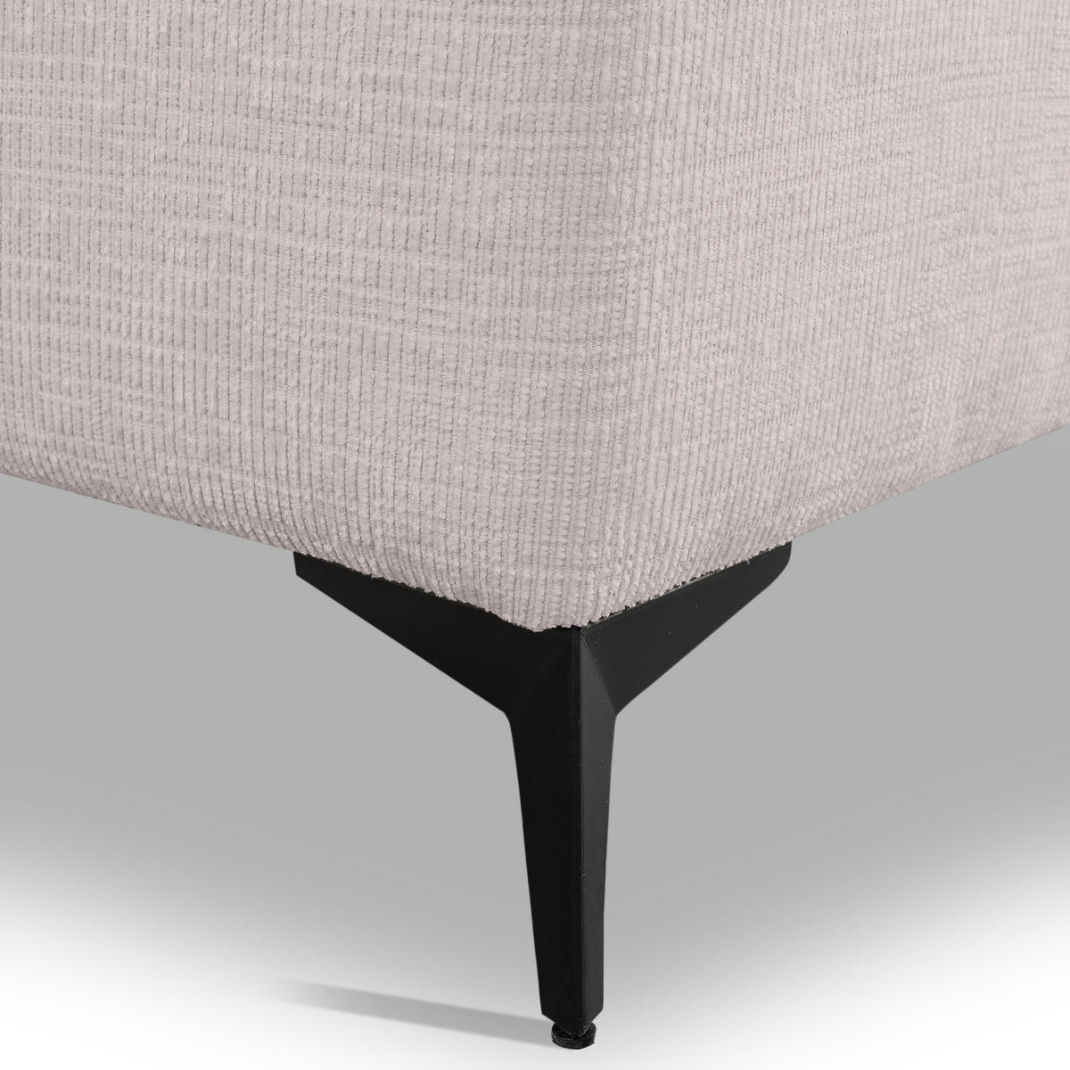 ECKSOFA Lucky in L-Form mit Schlaffunktion und Bettkasten, Farbe: Beige, Strukturstoff, Ottomane Links oder Rechts - Beige, Textil (275/160cm) - VENASI MÖBEL