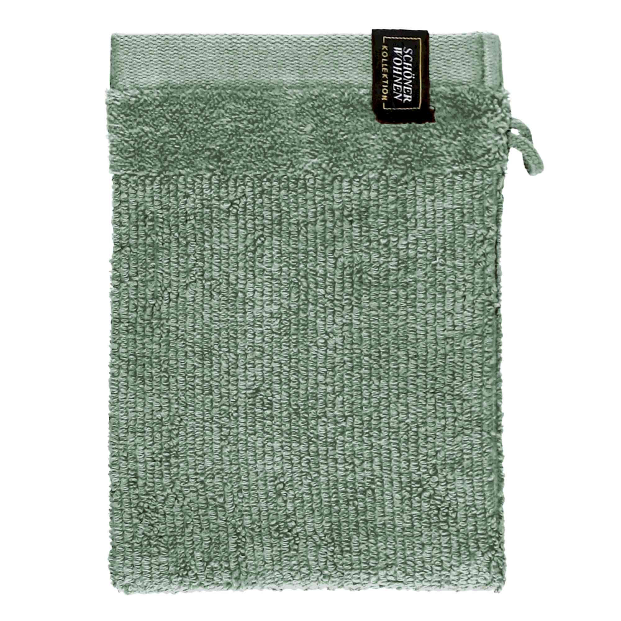 WASCHHANDSCHUH SENSE-6 - Grün, Textil (16/21cm) - Schöner Wohnen