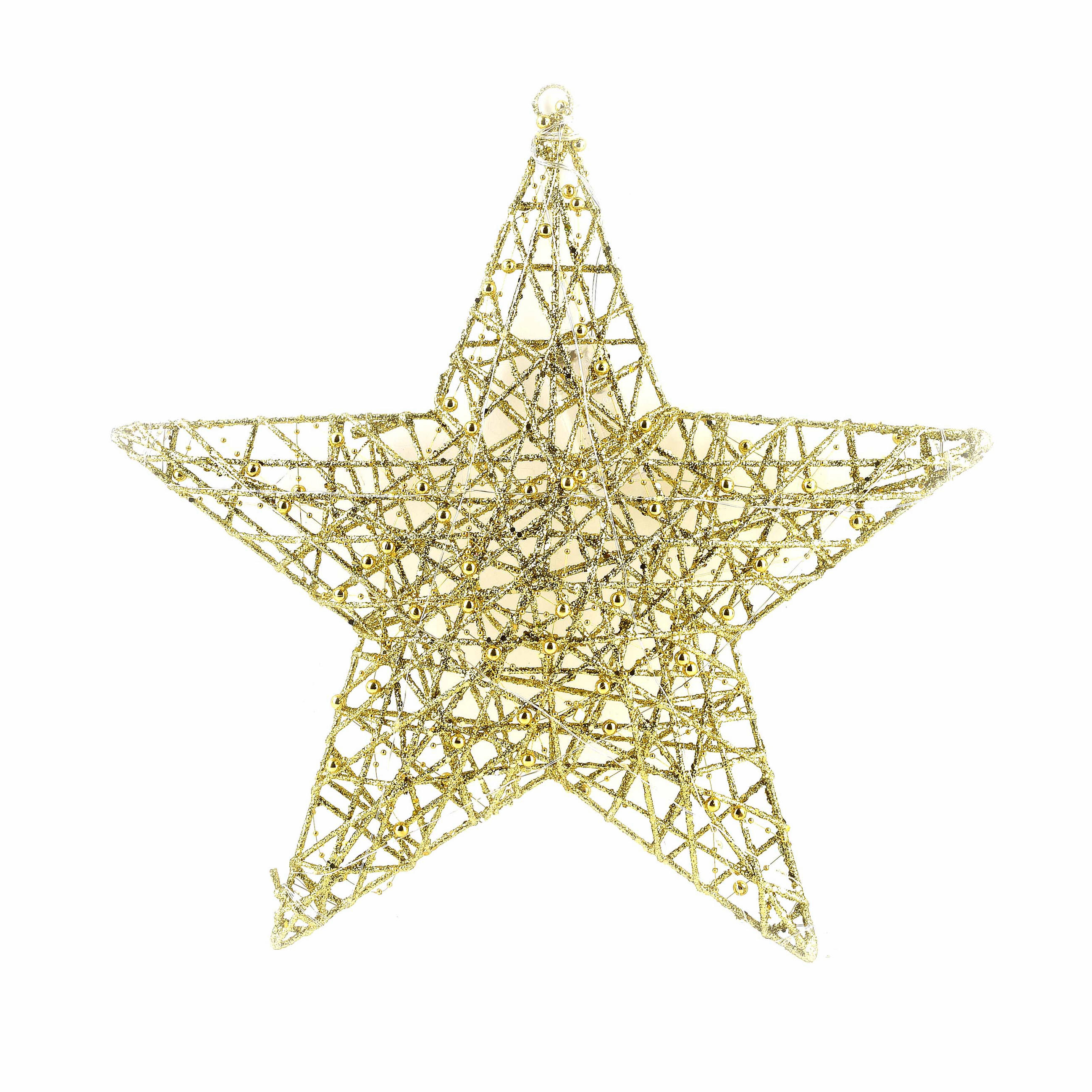 DEKOSTERN Santa Lila Gold 40/5/45 cm Metall - Goldfarben, Metall (5/45/40cm) - Mondex