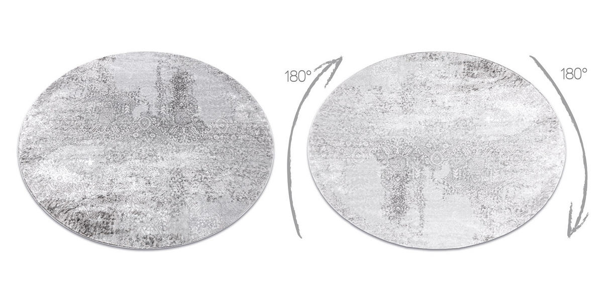 TEPPICH Mefe 160 cm - Grau, Textil (160/160cm) - rugsX
