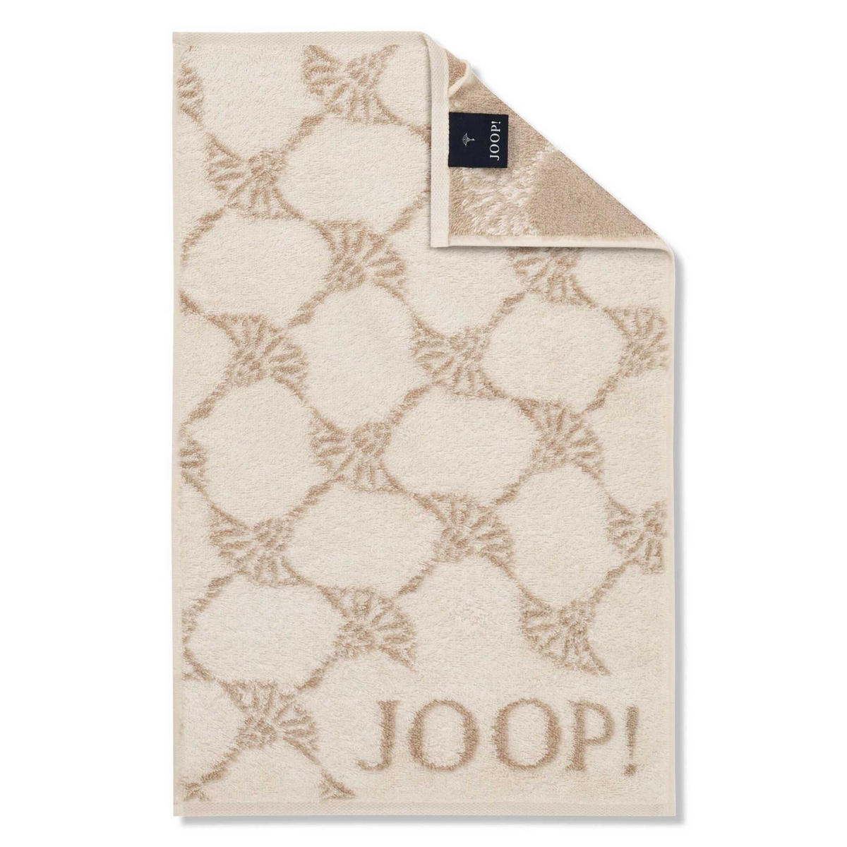 GÄSTETUCH Unisex Classic Frottier Beige 3er Pack Baumwolle - Creme, Textil (200/135cm) - Joop!