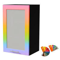 KÜCHENHÄNGESCHRANK Brerra W2S/45 Schwarz / RAL Wunschfarbe K5/K7 45 / 32,5 / 72cm - Multicolor/Schwarz, Holz/Holzwerkstoff (45/72/32.5cm) - Feldmann-Wohnen
