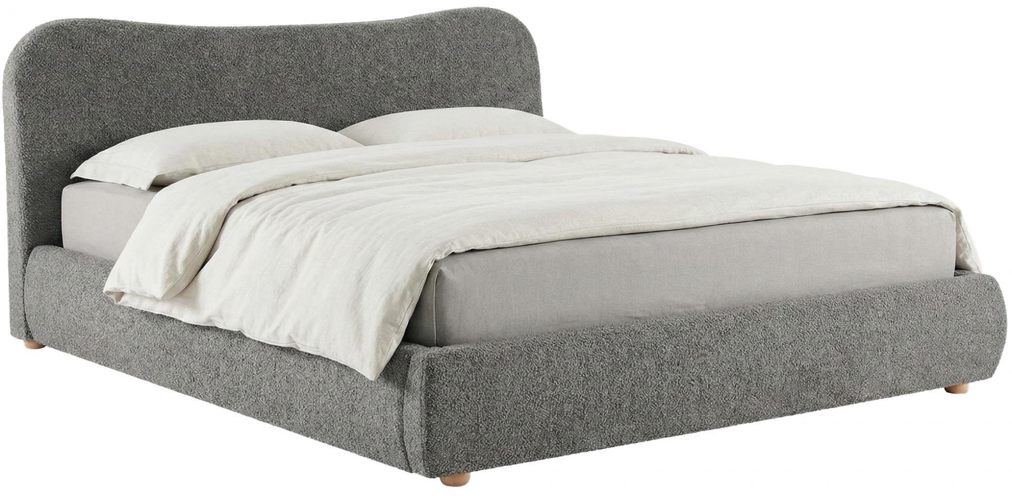 POLSTERBETT 160 cm/200 cm cm Stoff Dunkelgrau - Dunkelgrau, Textil (200/224cm) - CLP