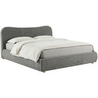 POLSTERBETT 160 cm/200 cm cm Stoff Dunkelgrau - Dunkelgrau, Textil (200/224cm) - CLP