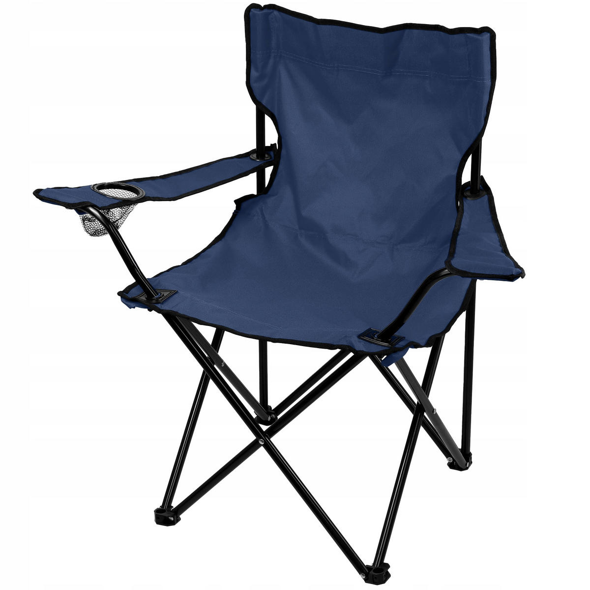 Klappstuhl 82 x 46 cm Blau - Blau, Metall (46/82cm) - KADAX
