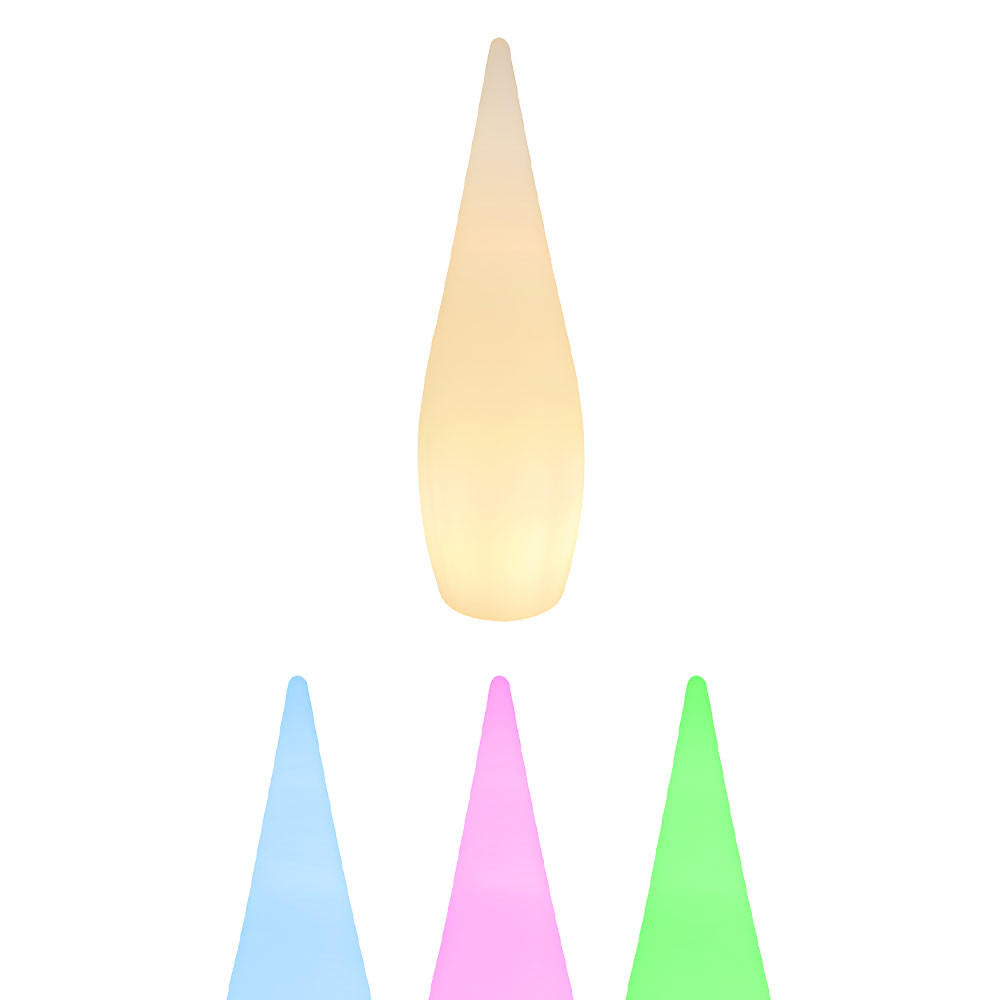 LED AUSSENLEUCHTE VASCON Weiß - Weiß, Kunststoff (24/24/80cm) - Globo Lighting