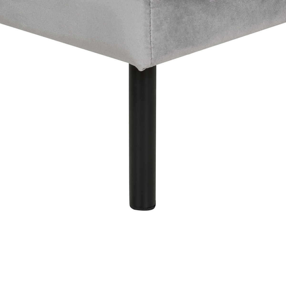 OTTOMANE Grau Vinterbro - Schwarz/Grau, Textil (70/44/70cm) - Beliani