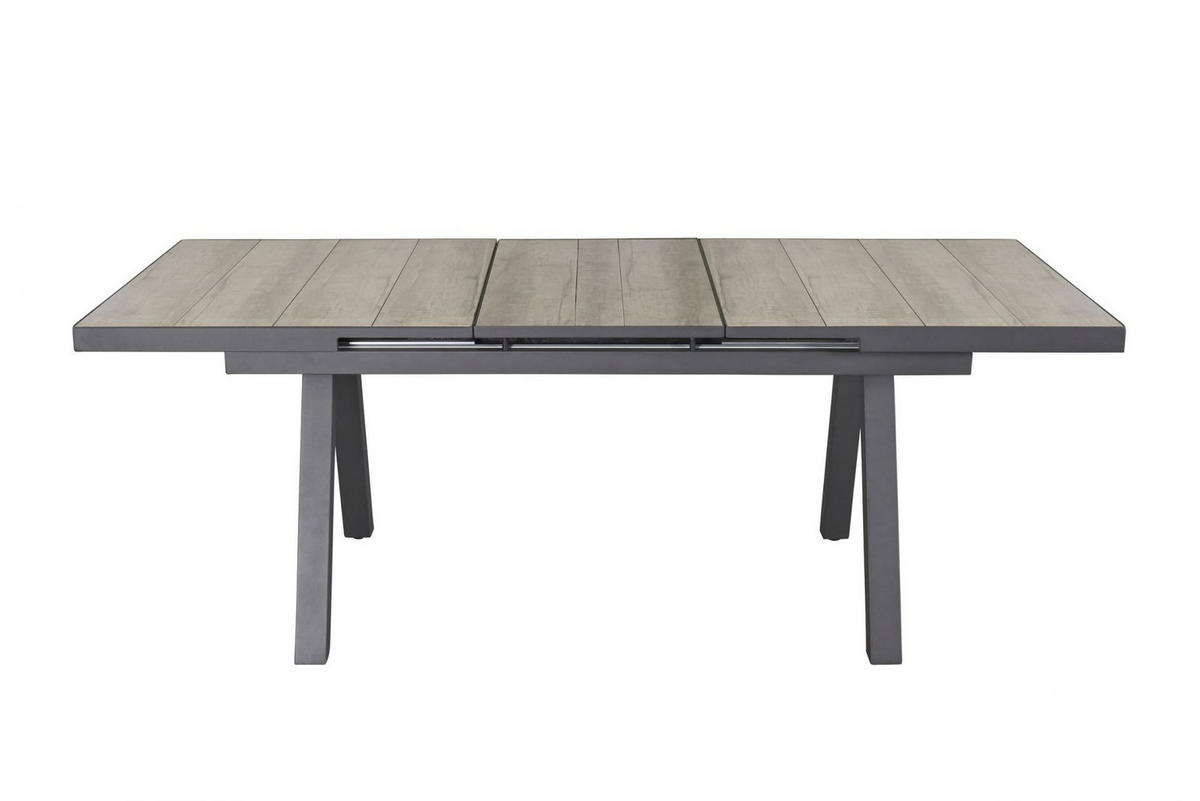 GARTENTISCH Kentucky 160/210x100x75cm, Keramik, Braun - Braun, Keramik (100/210/75cm) - dasmöbelwerk