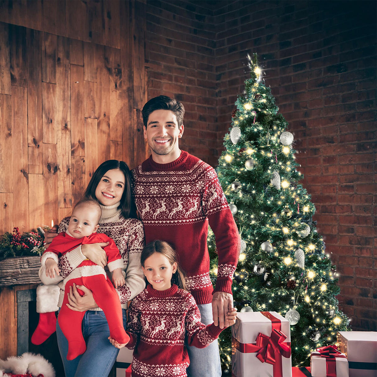 WEIHNACHTSBAUM ,inklusive Metallständer mit Kunststoffkappen,grün - Grün, Kunststoff (180cm) - tectake