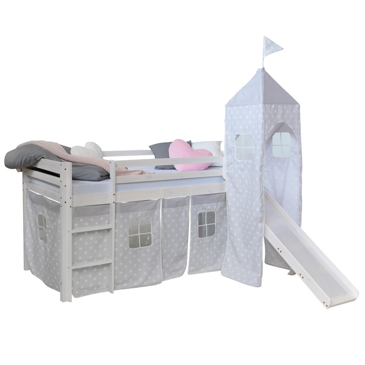 HOCHBETT 90/200 in weiß mit Lattenrost - Weiß, Holz - Homestyle4u