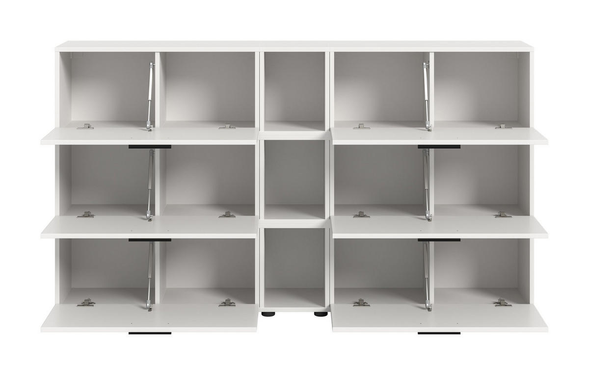 WOHNWAND The One weiß 176/34/99 cm - Weiß, Holzwerkstoff (176/99/34cm) - Xonox