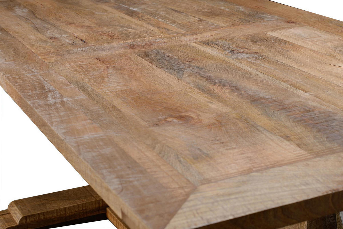 ESSTISCH aus Mangoholz 200 cm, 8 Sitzplätze - Braun, Holz (200/100/77cm) - Giner y Colomer