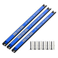 MAGNETLEISTEN-SET für Werkzeug (3-tlg.) - Schwarz, Metall (2.3/1.3/45.5cm)